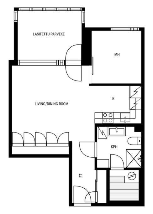 Apartment In Herttoniemenranta Helsingfors Exteriör bild